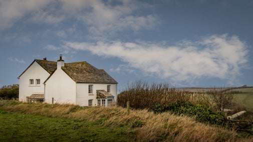 The exterior of Trescore and neighbouring Porth Mear Cottage, Cornwall